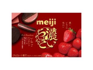 明治 濃いちょこれえと 苺チョコサンド６枚 ×5 【全国送料込】(沖縄・離島除く)の画像