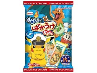 栗山米菓 ばかうけｋｉｄｓ甘口しょうゆ味ポケモン１０袋 ×12 【全国送料込】(沖縄・離島除く)の画像