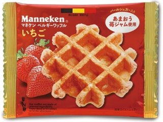 マネケン いちごワッフル １個 ×6 【全国送料込】(沖縄・離島除く)の画像
