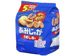 東ハト ５Ｐあみじゃが うましお味１５ｇ×５袋   ×12 【全国送料込】(沖縄・離島除く)の画像