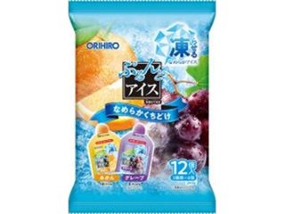 オリヒロプランデュ ぷるんとアイス みかん＋グレープ１２個 ×12 【全国送料込】(沖縄・離島除く)の画像