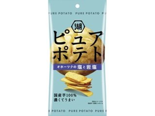 湖池屋 ピュアポテトオホーツクの塩と岩塩３２ｇ  ×24 【全国送料込】(沖縄・離島除く)の画像