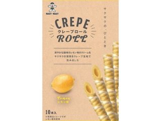 旺旺・ジャパン クレープロール レモン味１０本 ×10 【全国送料込】(沖縄・離島除く)の画像