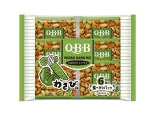 ＱＢＢ わさび豆ミックス ６袋 ×12 【全国送料込】(沖縄・離島除く)の画像