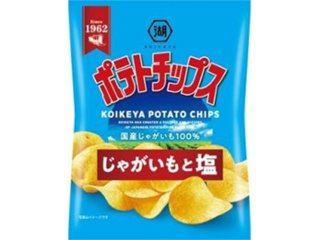 湖池屋 小袋ポテトチップス じゃがいもと塩２５ｇ  ×24 【全国送料込】(沖縄・離島除く)の画像