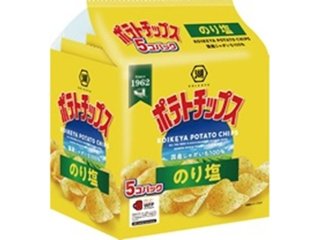 湖池屋 ５個パックポテトチップスのり塩  ×6 【全国送料込】(沖縄・離島除く)の画像