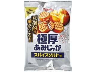 東ハト 極厚あみじゃが スパイスソルト味４５ｇ ×24 【全国送料込】(沖縄・離島除く)の画像