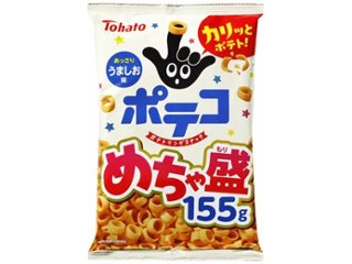 東ハト めちゃ盛ポテコ うましお味１５５ｇ ×12 【全国送料込】(沖縄・離島除く)の画像