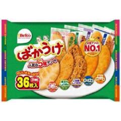 栗山米菓 ばかうけアソート ３６枚   ×10の画像