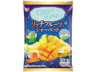 エース 凍らせて食べるリッチフルーツのシャーベット ×16 【全国送料込】(沖縄・離島除く)の画像