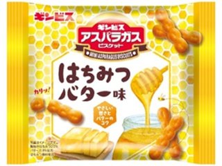ギンビス ミニアスパラガスはちみつバター味２８ｇ ×96 【全国送料込】(沖縄・離島除く)の画像