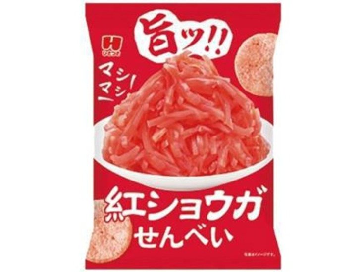 ひざつき マシマシ紅ショウガせんべい ３２ｇ ×48 【全国送料込】(沖縄・離島除く)画像