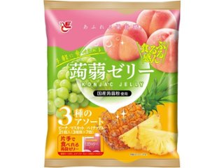 エース 蒟蒻ゼリー ピーチ・マスカット・パイン ×12 【全国送料込】(沖縄・離島除く)の画像