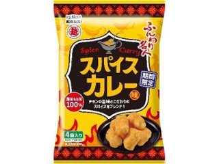越後製菓 ふんわり名人 スパイスカレー味８０ｇ ×12 【全国送料込】(沖縄・離島除く)の画像
