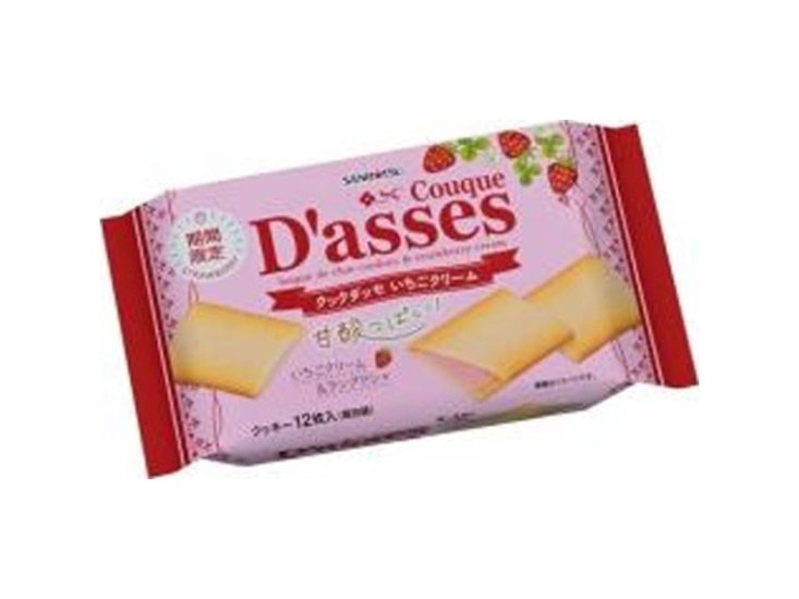 三立製菓 クックダッセいちごクリーム１２枚  ×12 【全国送料込】(沖縄・離島除く)画像