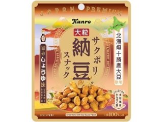 カンロ サクポリ納豆スナック 旨みしょうゆ味２１ｇ ×80 【全国送料込】(沖縄・離島除く)の画像
