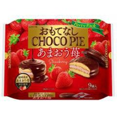 ロッテ おもてなしチョコパイ あまおう苺９個 ×10の画像