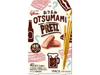 グリコ おつまみプリッツ 燻製ベーコン味２４ｇ ×14 【送料込】(一部地域別途)の画像