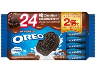 オレオ チョコレークリーム２４枚ファミリーパック ×12 【送料込】(一部地域別途)の画像