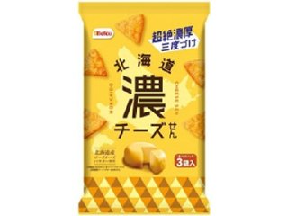 栗山米菓 北海道濃チーズせん １７ｇ×３袋入 ×12 【送料込】(一部地域別途)の画像