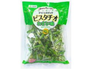 千成堂 グリーンスナック ピスタチオわさび味２１５ｇ   ×15 【送料込】(一部地域別途)の画像