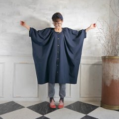 【再販売&Newカラー】羽織やワンピースとしても◎マストアイテム＊ビックシルエット＊シンプル＊ナチュラルコットン＊d-dr504画像