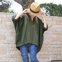 夏の羽織としても◎着回し力抜群＊ドルマンシャツ＊ゆったりトップス＊チュニック＊カーディガン＊薄手＊d-tp503の画像