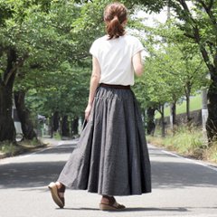 【自由にアレンジスカート】ファイン～Fine～360度＊全円＊どんなコーデも自由自在にアレンジ＊動くたびに美シルエット＊サーキュラースカート＊無地＊d-sk004画像