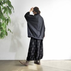 丸っこいシルエット＊大人のためのナチュラルなドット柄＊バルーンワイドパンツ＊d-pn506画像