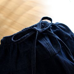 ★お待たせしました★【自由にアレンジスカート】デニム～Denim～360度＊全円＊どんなコーデも自由自在にデザイン＊動くたびに美シルエット＊サーキュラースカート＊インディコデニム＊d-sk009画像