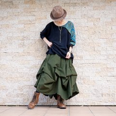 ★販売枚数1500枚突破★【自由にアレンジスカート】ベーシック～Basic～360度＊全円＊どんなコーデも自由自在にデザインができる＊動くたびに美シルエット＊サーキュラースカート＊無地＊d-sk001画像