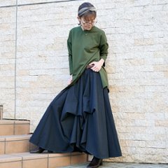 ★販売枚数1500枚突破★【自由にアレンジスカート】ベーシック～Basic～360度＊全円＊どんなコーデも自由自在にデザインができる＊動くたびに美シルエット＊サーキュラースカート＊無地＊d-sk001画像