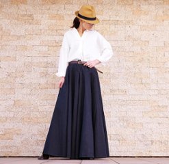 ★販売枚数1500枚突破★【自由にアレンジスカート】ベーシック～Basic～360度＊全円＊どんなコーデも自由自在にデザインができる＊動くたびに美シルエット＊サーキュラースカート＊無地＊d-sk001画像