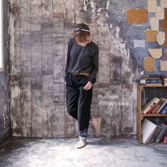 オシャレ度が高まる＊裾×レース×異素材mix＊こなれロールアップ＊ロングパンツ＊サイズ２展開＊d-pn007画像