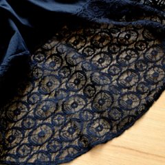 レースが彩る＊体のラインを拾わないAラインシルエット＊ラウンド裾＊ふんわり綿素材のノースリーブトップス＊d-tp515画像