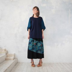ふわりとひろがる袖の立体感を遊ぶ「ひねり袖 」＊ツートーンカラー＊大人カジュアルトップス＊カットソー＊d-tp017画像