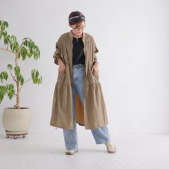 季節の変わり目にぴったり＊大人カジュアルに映える＊シルエットを調整できるドローコード＊ティアードジャケット＊d-jk3001画像