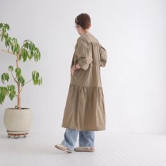 季節の変わり目にぴったり＊大人カジュアルに映える＊シルエットを調整できるドローコード＊ティアードジャケット＊d-jk3001画像
