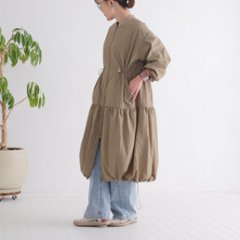 季節の変わり目にぴったり＊大人カジュアルに映える＊シルエットを調整できるドローコード＊ティアードジャケット＊d-jk3001画像