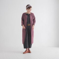 フロントオープン＊軽やか大人カジュアル＊シーズンレスに活躍＊綿素材＊ロング＊羽織り＊カーディガン＊画像