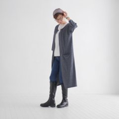 フロントオープン＊軽やか大人カジュアル＊シーズンレスに活躍＊綿素材＊ロング＊羽織り＊カーディガン＊画像