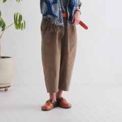 やさしく包む履き心地＊あったかコーデュロイ＊ゆったりシルエット＊ワイドテーパードパンツ＊d-pn008の画像