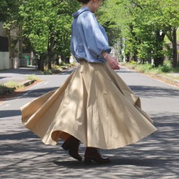 新作【自由にアレンジスカート】軽くて涼しい春夏素材【自由にアレンジスカート】販売枚数1500枚突破＊ファイン～Fine～360度＊どんなコーデも自由自在にアレンジ＊ベージュ＊d-sk2004の画像