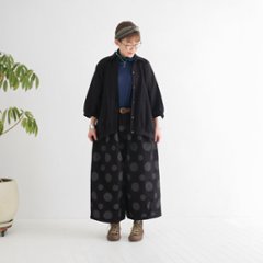 ビッグシルエット＊裏面起毛＊7分袖＊ゆったりシャツジャケット＊ドルマン風＊綿素材＊d-tp503-w画像