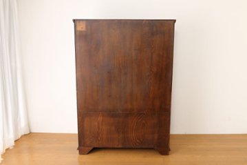Oak leaded door bookcase画像