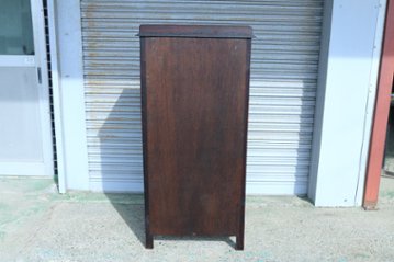 Art Deco style oak tall chest of 6 drawers画像