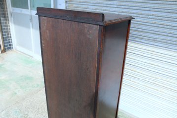 Art Deco style oak tall chest of 6 drawers画像