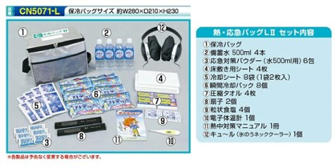 つくしの熱・応急バッグＬ２ CN5071-Lの画像