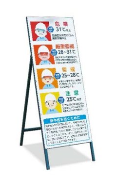 【送料別】熱中症対策立看板　CN1009-A 	の画像