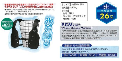 アイスマンＰＣＭベスト フリーサイズの画像